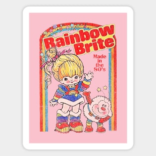 Rainbow Brite Made in the 80s Distressed Magnet